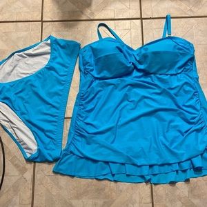 Always For Me Blue Swim Dress